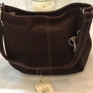 Fossil Leather Hobo Bag